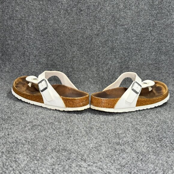 Birkenstock Gizeh Sandals Women's Size 9 White Birko-Flor Beach Thong Flip Flops - Picture 7 of 12